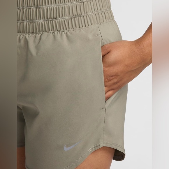 Nike One Dri-FIT Ultra High-Waisted 3" Brief-Lined Shorts in Neutral Olive Small - Picture 11 of 11